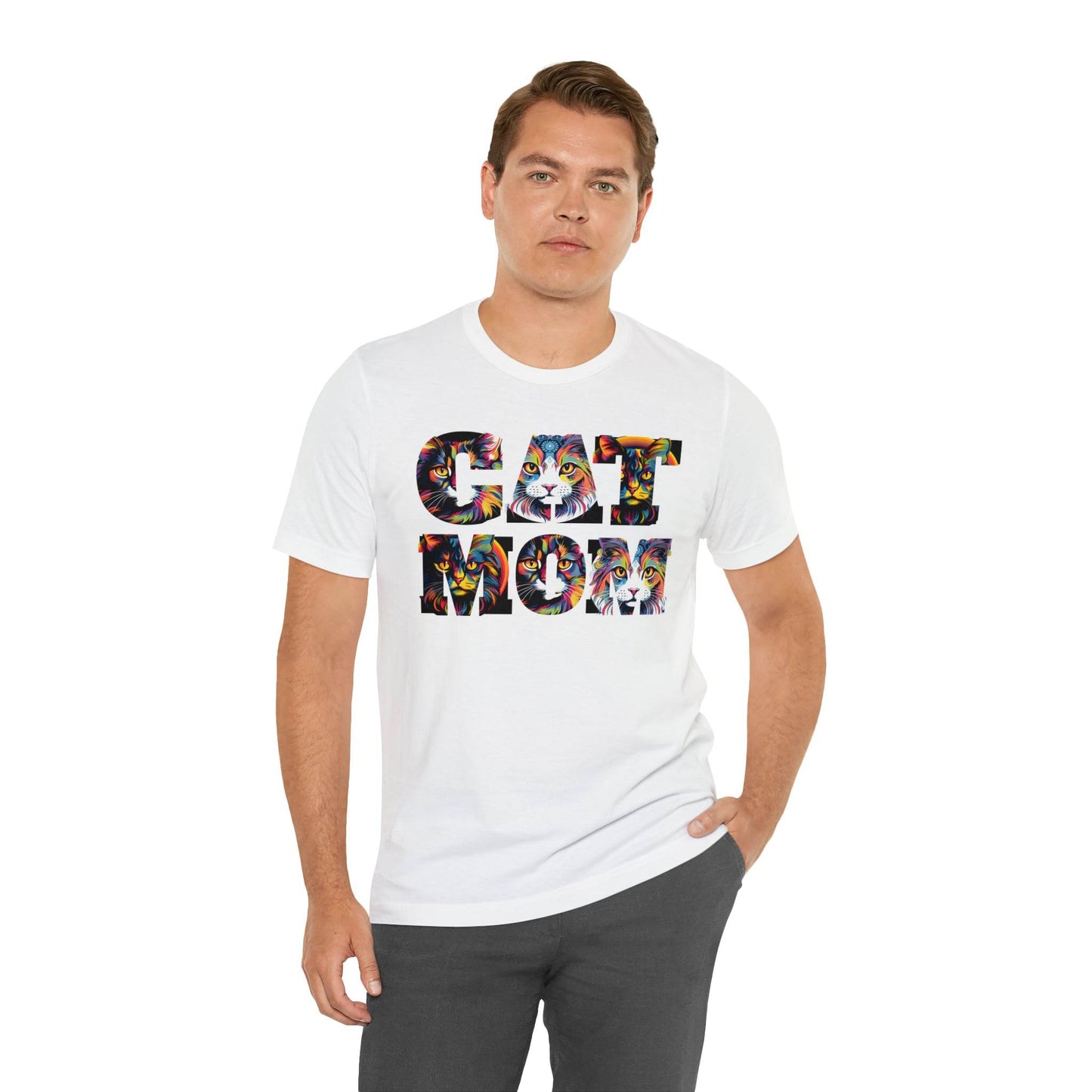 Vintage Cat Shirt Cat Mom Tshirt Animal Lover Gift Cat T Shirt Retro Cat Mom Gift Cat Lover Gift - Cat Lover Shirt Trendy Shirt for Cat Mom - Giftsmojo