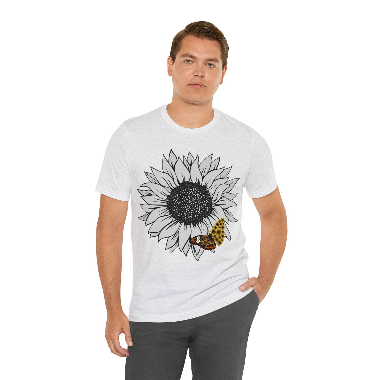 Flower Shirt, Sunflower Shirt, Floral Tee Shirt, Garden Shirt, Womens Fall Summer Shirt Sunshine Tee, Gift for Gardener, Nature love shirt - Giftsmojo
