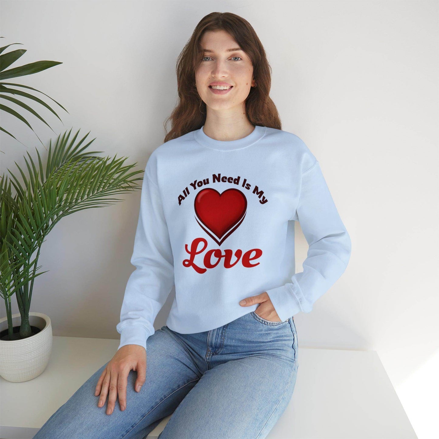 All you need is My Love Tee Hooded Sweatshirt - Giftsmojo