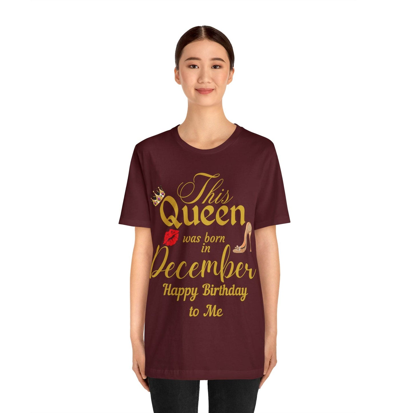 Birthday Queen Shirt, Gift for Birthday, This Queen was born in December Shirt, Funny Queen Shirt, Funny Birthday Shirt, Birthday Gift - Giftsmojo