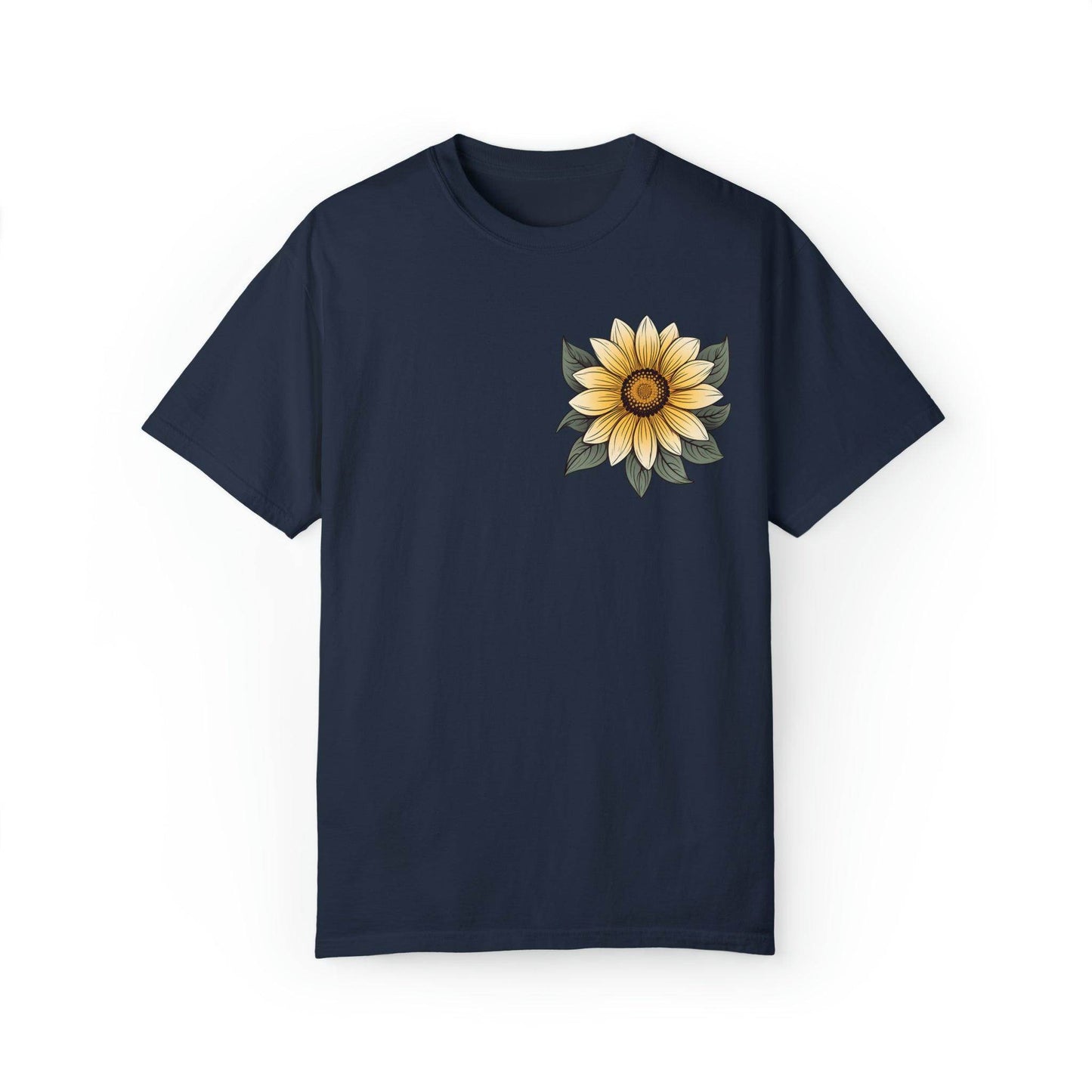 Sunflower Shirt Women Flower Shirt Aesthetic, Floral Graphic Tee Floral Shirt Flower T-shirt, Wild Flower Shirt Gift For Her Wildflower T-shirt - Giftsmojo