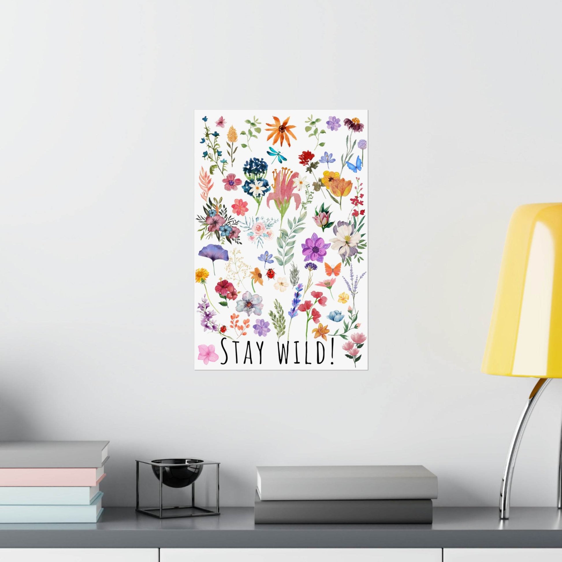 Wildflowers Watercolor Vertical Poster - Giftsmojo