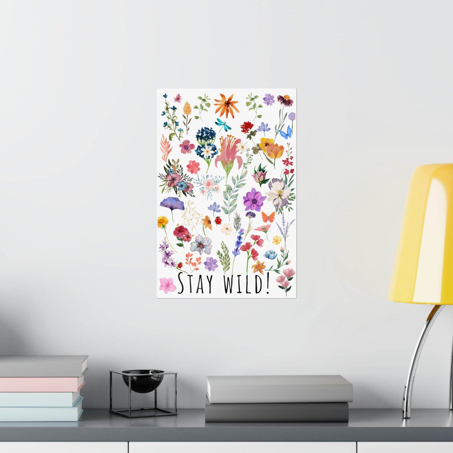 Wildflowers Watercolor Vertical Poster - Giftsmojo