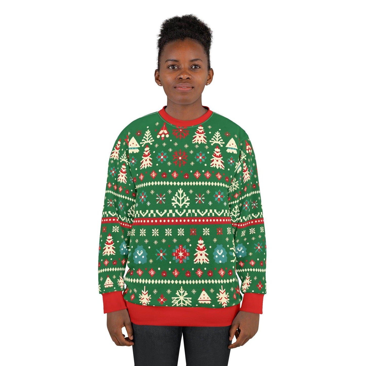 Ugly Christmas Sweater Ugly Sweatshirt Christmas Sweatshirt, Womens Christmas Sweater, Christmas Crewneck Pullover Christmas Tree Holiday Sweaters Winter - Giftsmojo