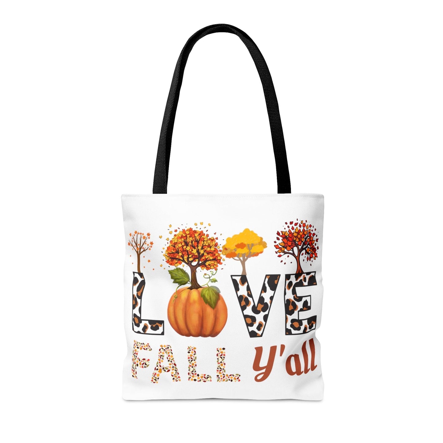 Love Fall Pumpkin Tote Bag Cute Market Bag, Eco Friendly Grocery Bag - Aesthetic Bag, Fall Tote Bag, Mom Bag Canvas Bag Pumpkin spice latte