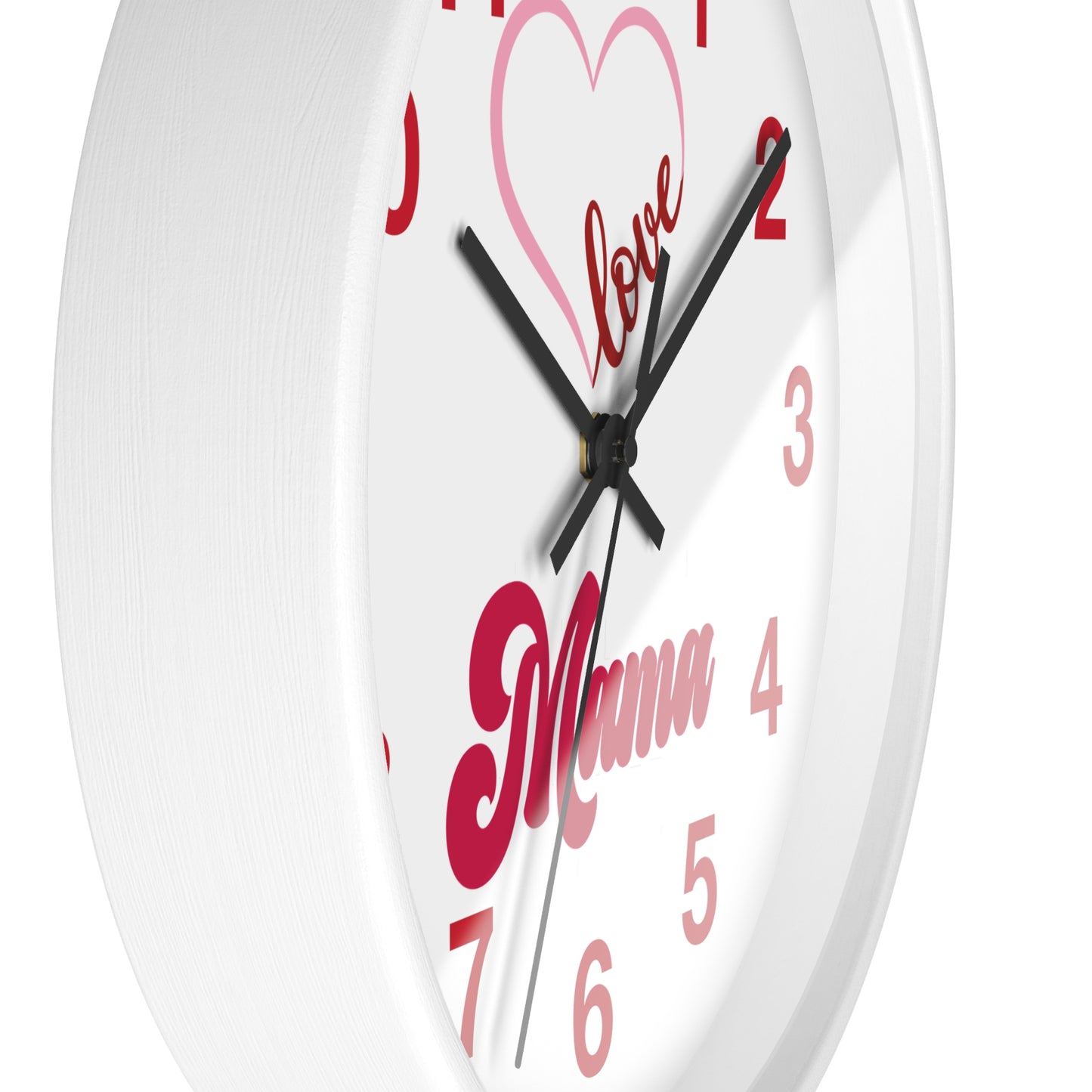 Heart Mama Wall Clock - Mother's Day Gift, Mom Birthday Gift, Nursery Decor
