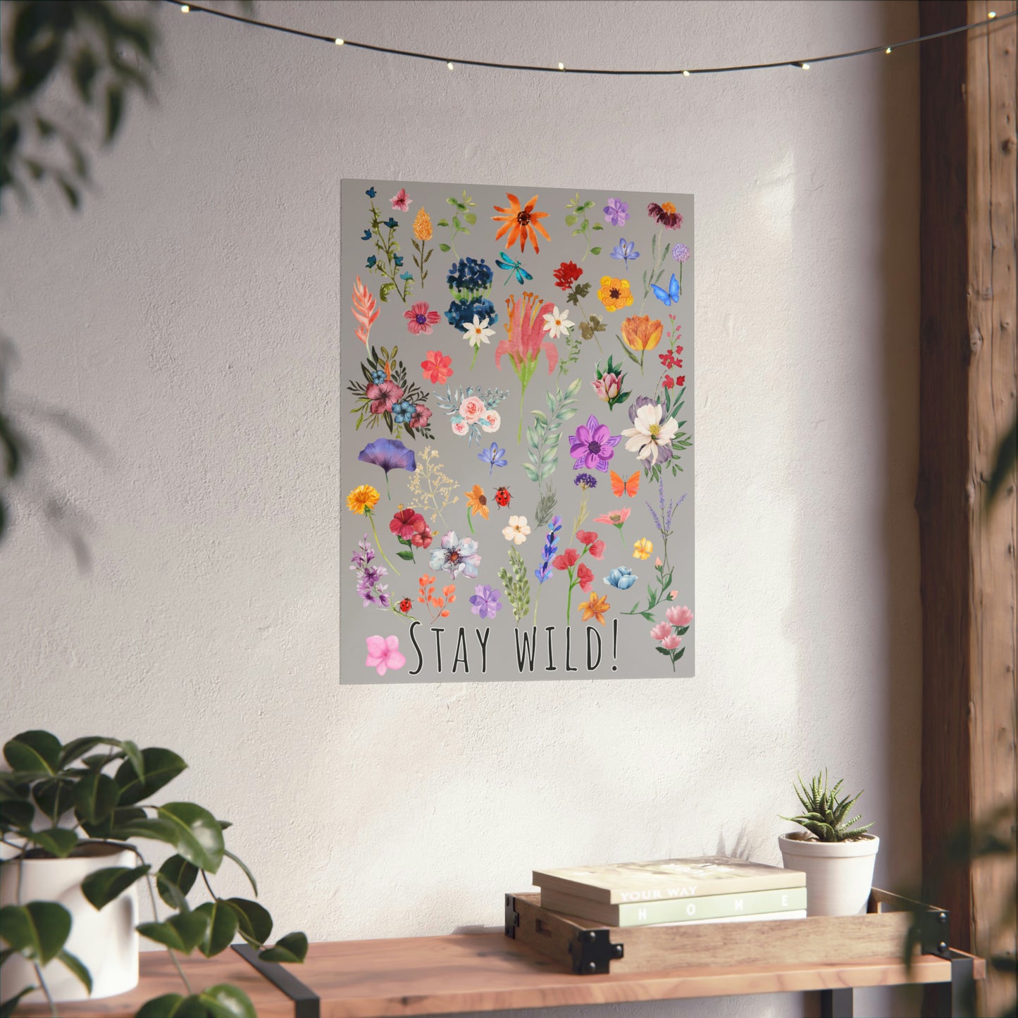 Watercolor Wildflowers Wall Art