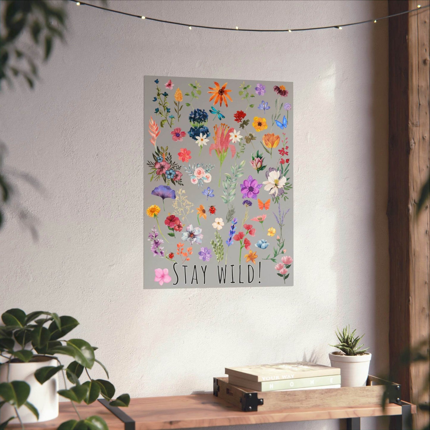 Watercolor Wildflowers Wall Art - Giftsmojo