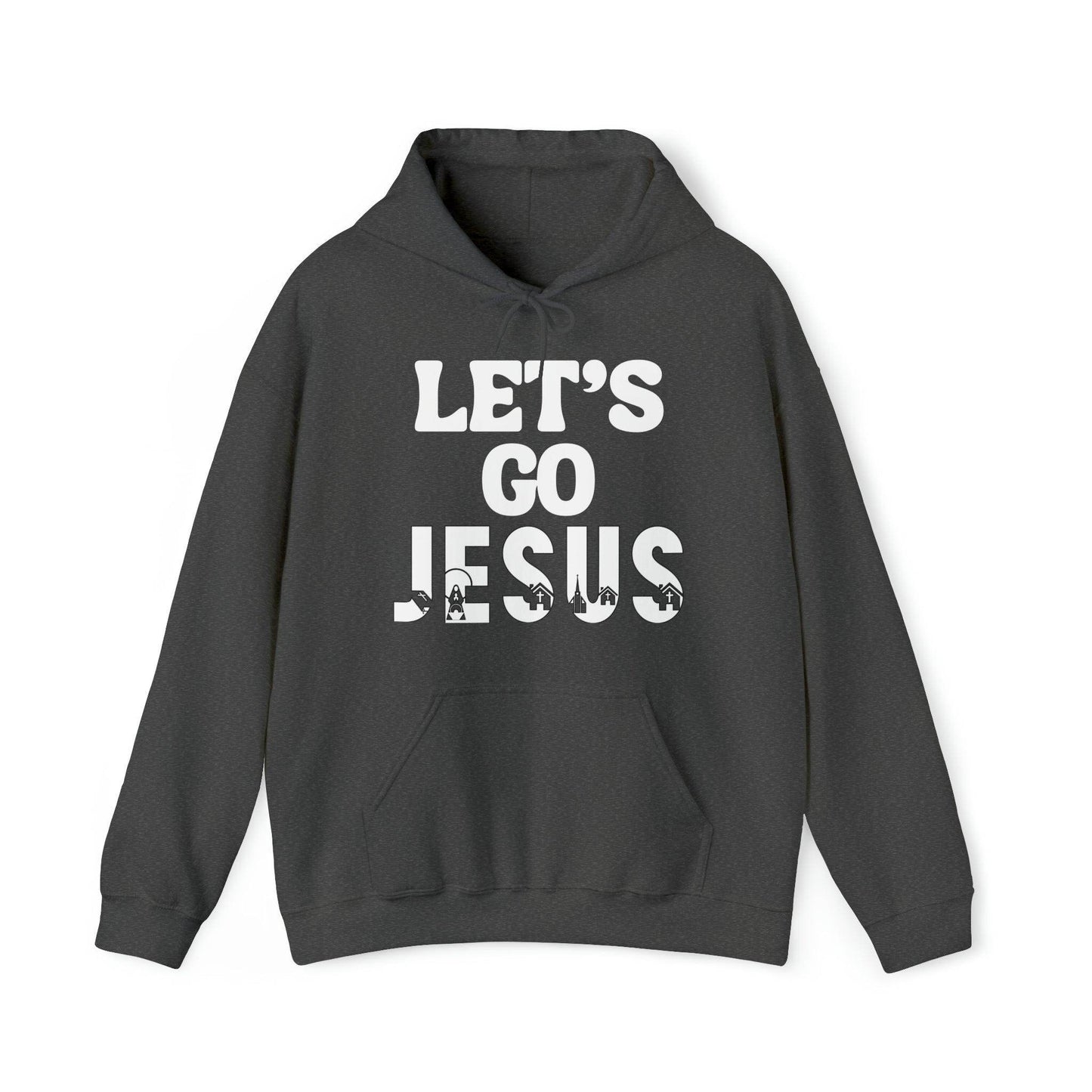 Let's Go Jesus Hooded Sweatshirt Funny Christian Shirt Christian Gift Trendy Christian Sweatshirt Religious Sweatshirt Jesus Hoodie Faith Shirt - Giftsmojo