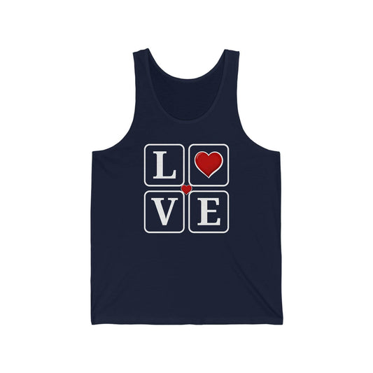 Love square Hearts Tank Top - Giftsmojo