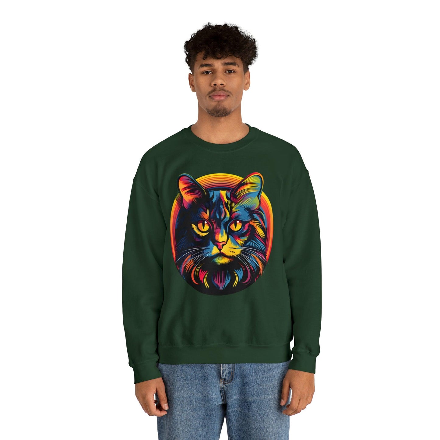 Vintage Cat Lover Sweater Retro Cat Sweatshirt Animal Lover Gift Cat Mom Gift Cat Lover Gift Cat Mom Sweatshirt Cat Crewneck Sweatshirt - Giftsmojo