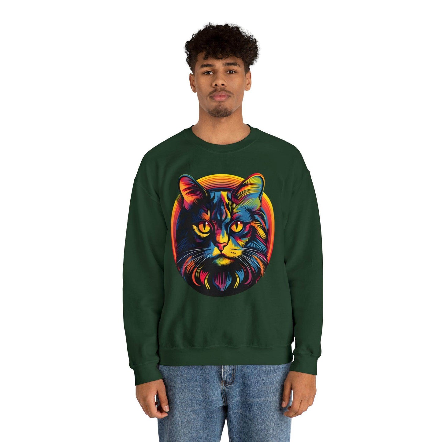 Vintage Cat Lover Sweater Retro Cat Sweatshirt Animal Lover Gift Cat Mom Gift Cat Lover Gift Cat Mom Sweatshirt Cat Crewneck Sweatshirt - Giftsmojo