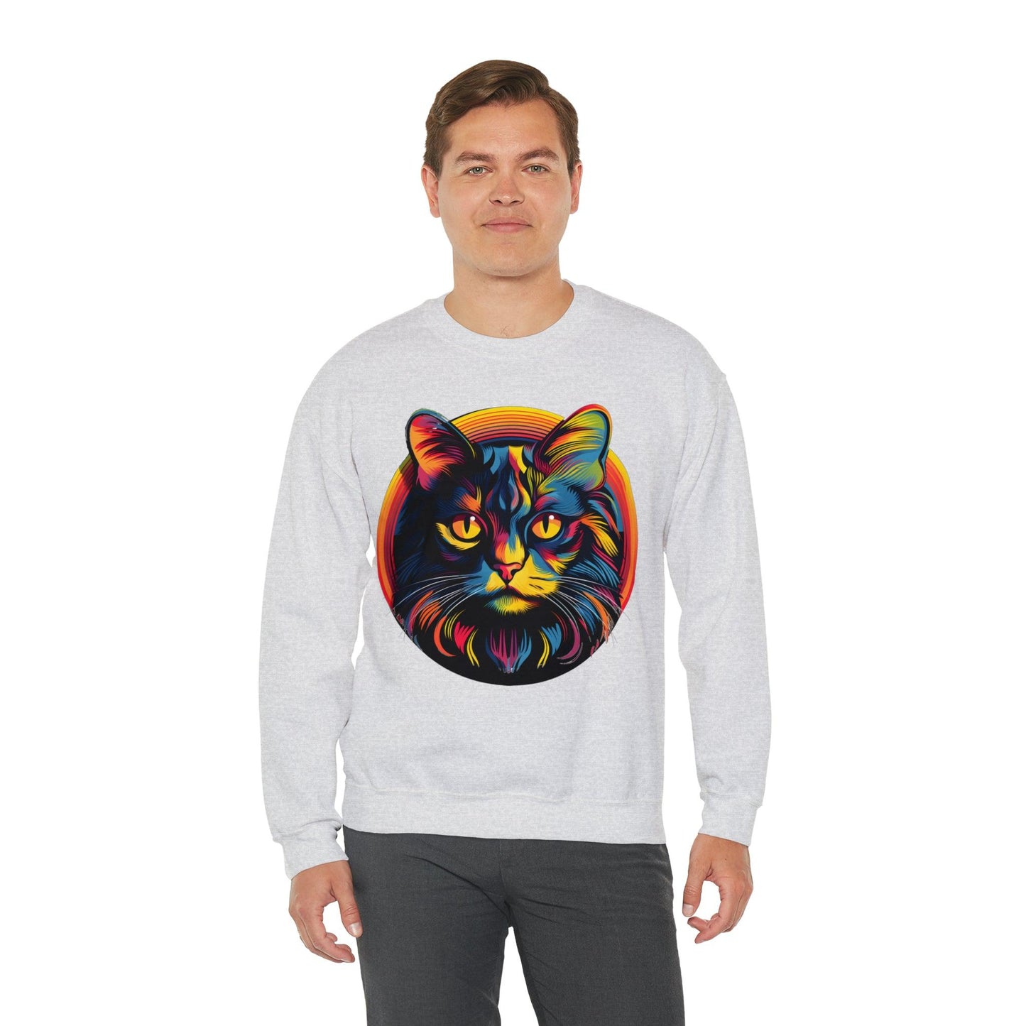 Vintage Cat Lover Sweater Retro Cat Sweatshirt Animal Lover Gift Cat Mom Gift Cat Lover Gift Cat Mom Sweatshirt Cat Crewneck Sweatshirt - Giftsmojo