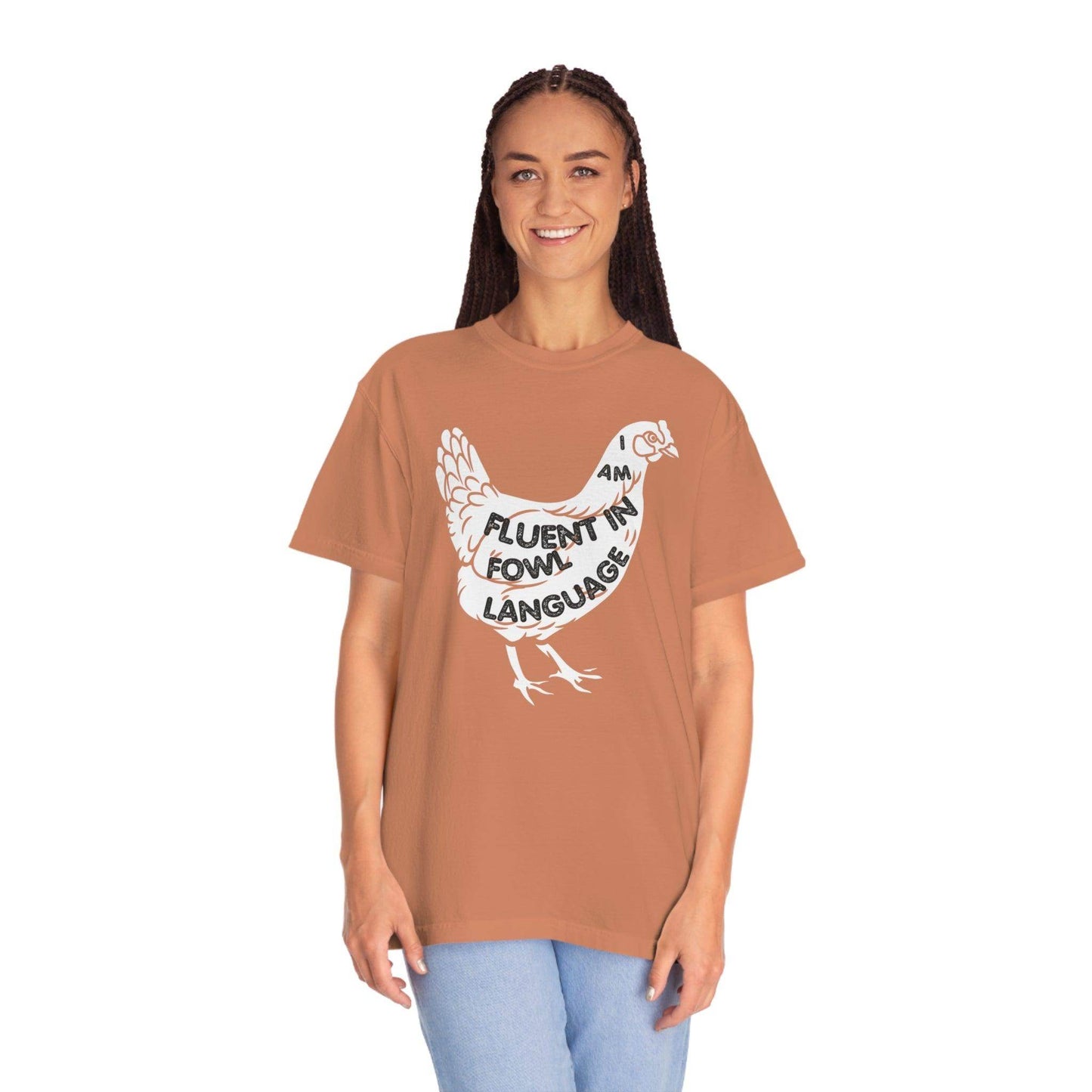 Chicken Shirt Chicken Tee Chicken Owner Gift -Fluent in Fowl Language Gift For Chicken Lover gift - Giftsmojo
