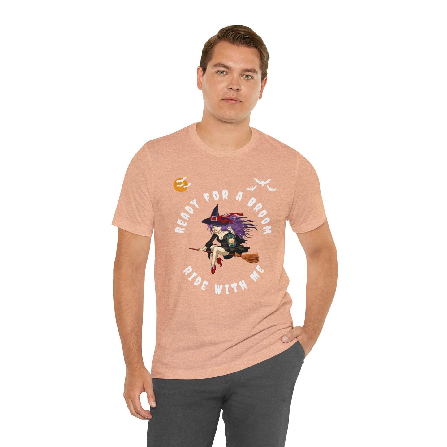 Ready for a Broom Ride with Me Halloween shirt, Witch shirt, Halloween tshirt, Halloween outfit, Work Halloween Costume - Giftsmojo
