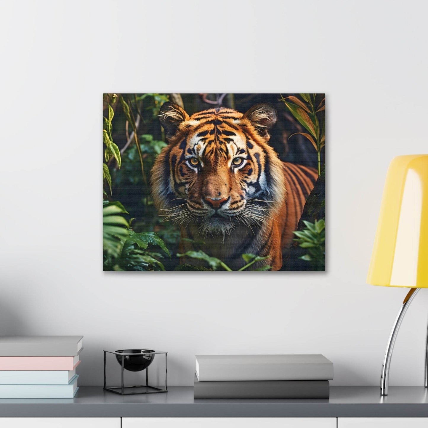 Tiger In Nature Art Canvas Gallery Wraps Tiger Print Large Canvas Art Animal Wall Art minimalist Wall Art Lover Gift - Giftsmojo