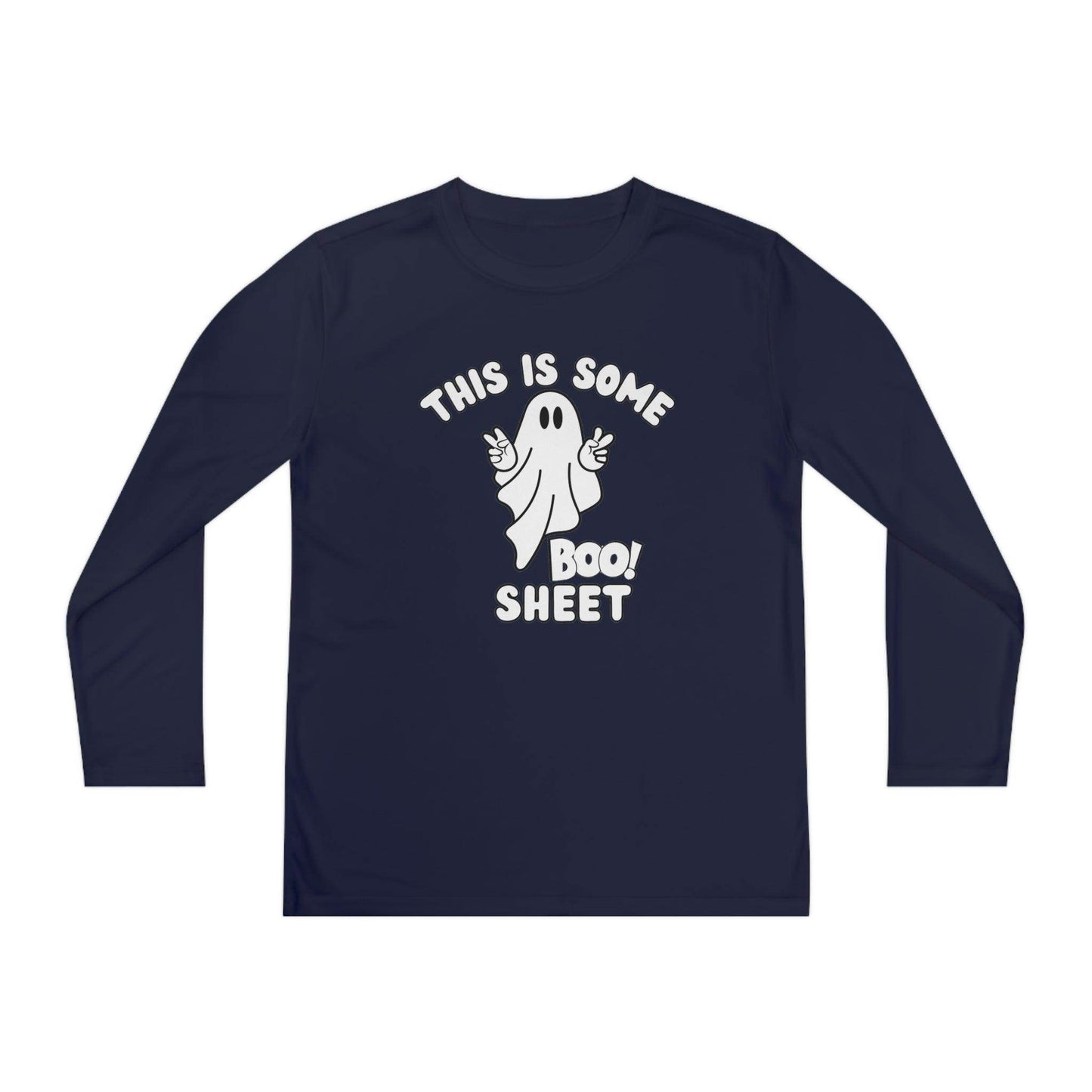 This is some Boo Sheet Youth Halloween Costume Long Sleeve Competitor Tee Boo Sheet Halloween Shirt - Giftsmojo