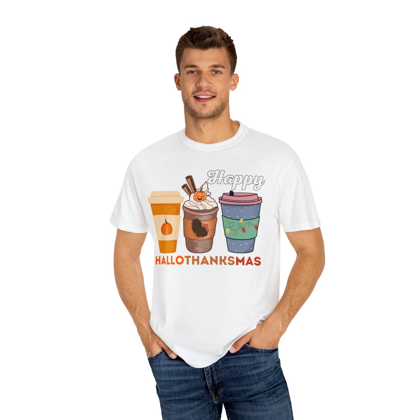 HALLOTHANKSMAS Gift for Fall Halloween Thanksgiving Christmas Gift - Giftsmojo