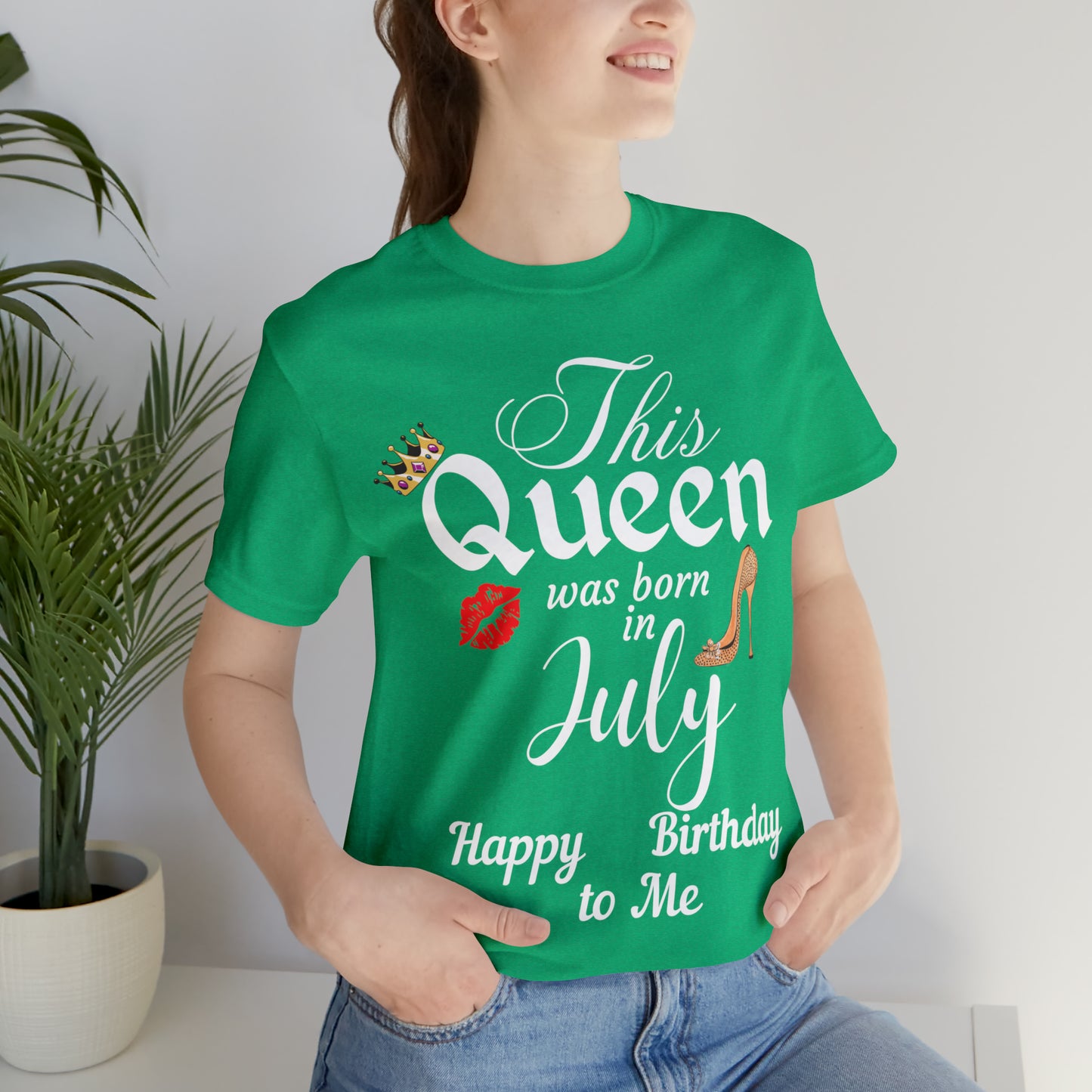 Birthday Queen Shirt, Gift for Birthday, This Queen was born in July Shirt, Funny Queen Shirt, Funny Birthday Shirt, Birthday Gift