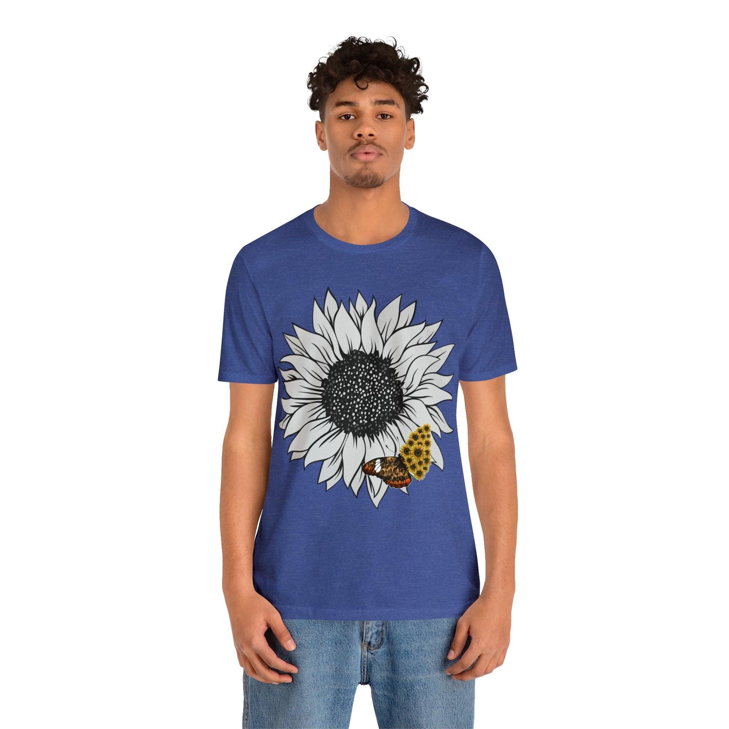 Flower Shirt, Sunflower Shirt, Floral Tee Shirt, Garden Shirt, Womens Fall Summer Shirt Sunshine Tee, Gift for Gardener, Nature love shirt