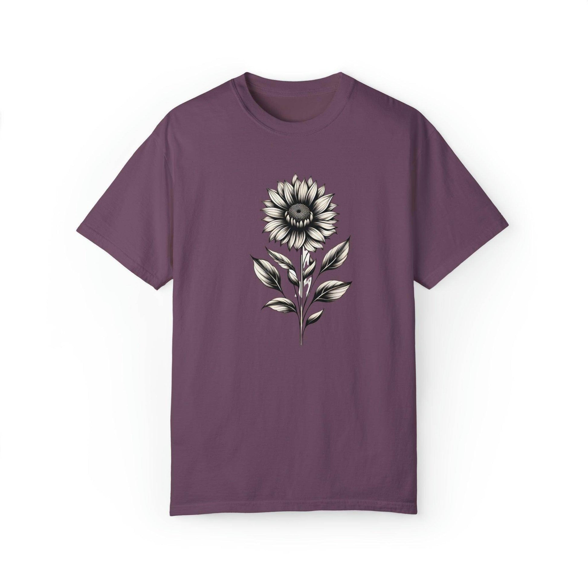 Sunflower Shirt Flower Shirt Aesthetic, Floral Graphic Tee Floral Shirt Flower T-shirt, Wild Flower Shirt Gift For Her Wildflower T-shirt - Giftsmojo
