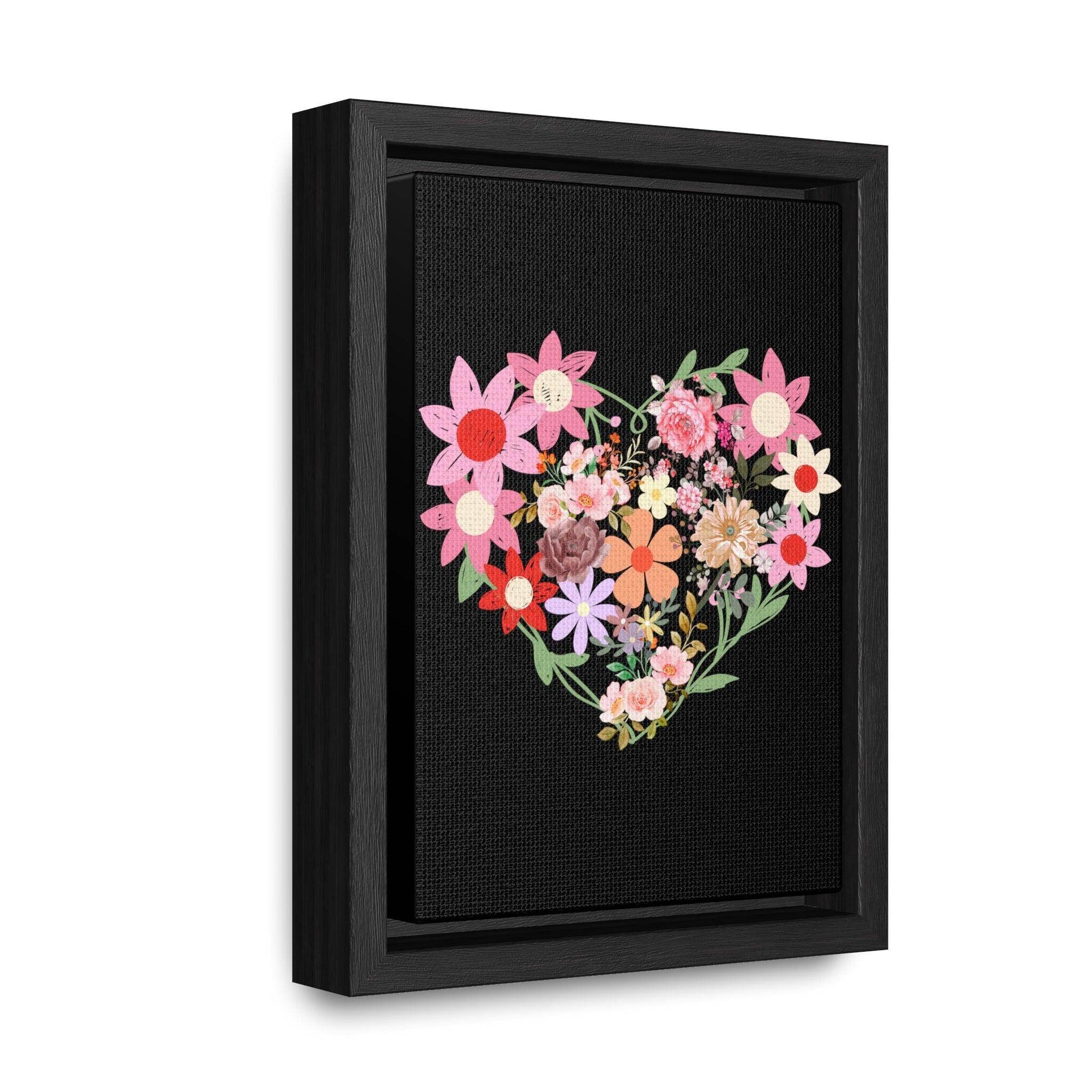 Wild Flower Heart Gallery Canvas Wraps, Home decorations, New house gift, Wall art, Home decor gift, house warming gift, home gifts, - Giftsmojo