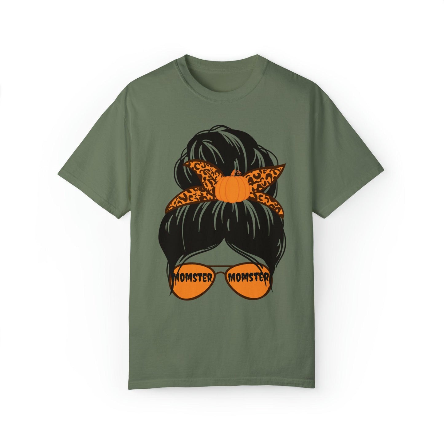 Leopard Print Retro Halloween Tshirt, Momster Shirt, Vintage Shirt Halloween Shirt Comfort color - Giftsmojo