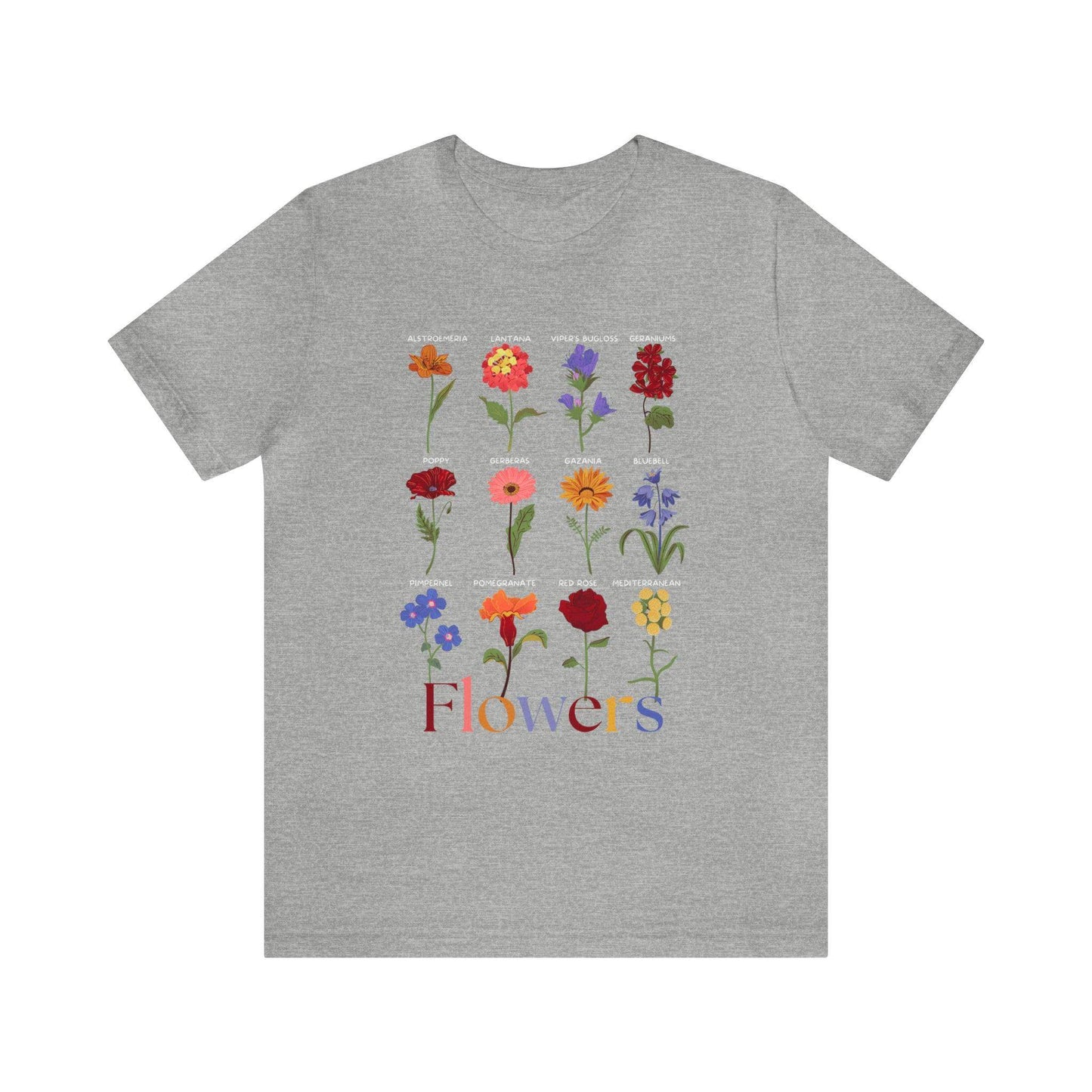 Wildflower Tshirt, Flower Shirt, Types of Flowers Shirt, Floral Tshirt, Gift for Women, Ladies Shirts Best Friend Gift, Plant Mom Nature - Giftsmojo