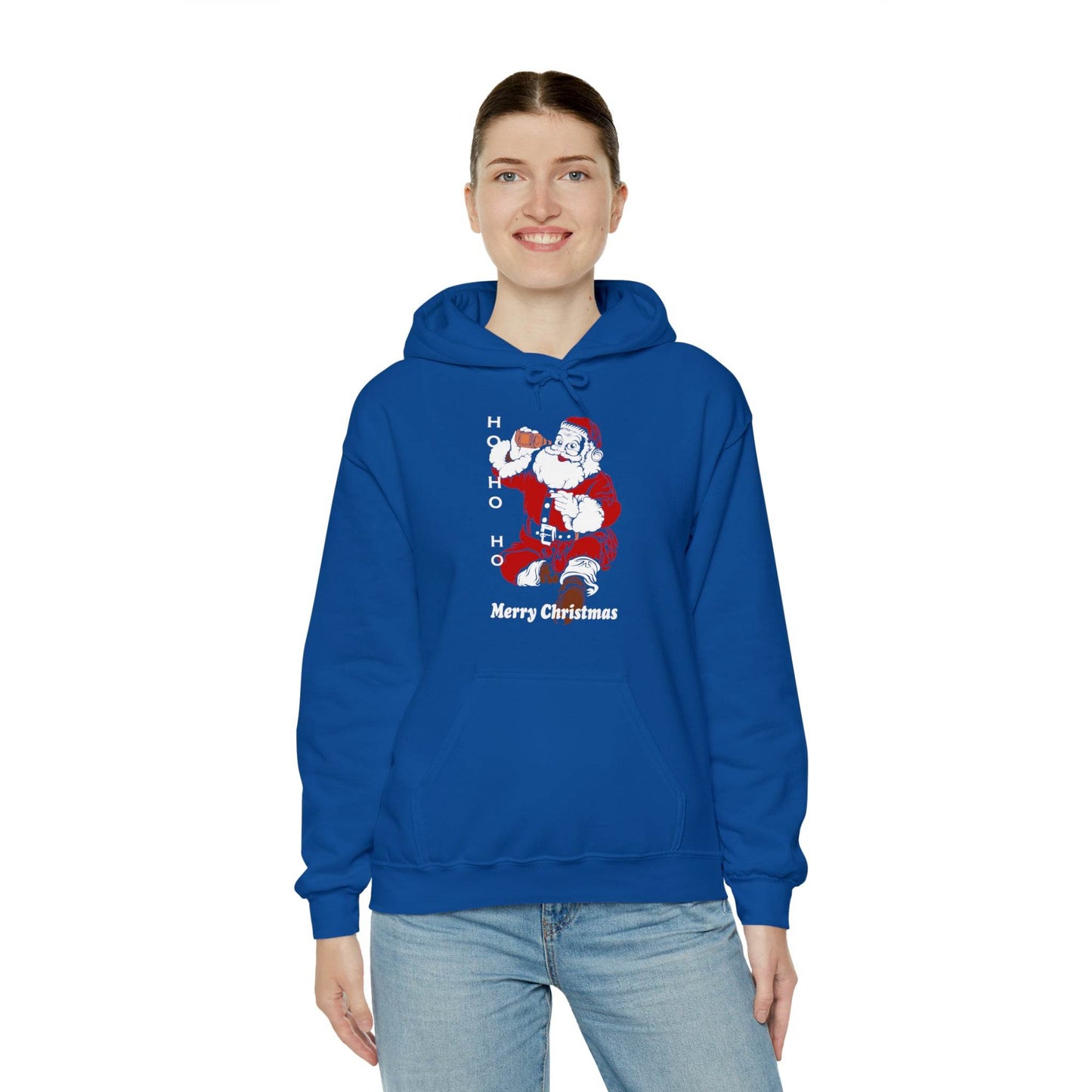 Ho HO Ho Merry Christmas Unisex Heavy Blend Hooded Sweatshirt Christmas Shirt Hoodie - Giftsmojo
