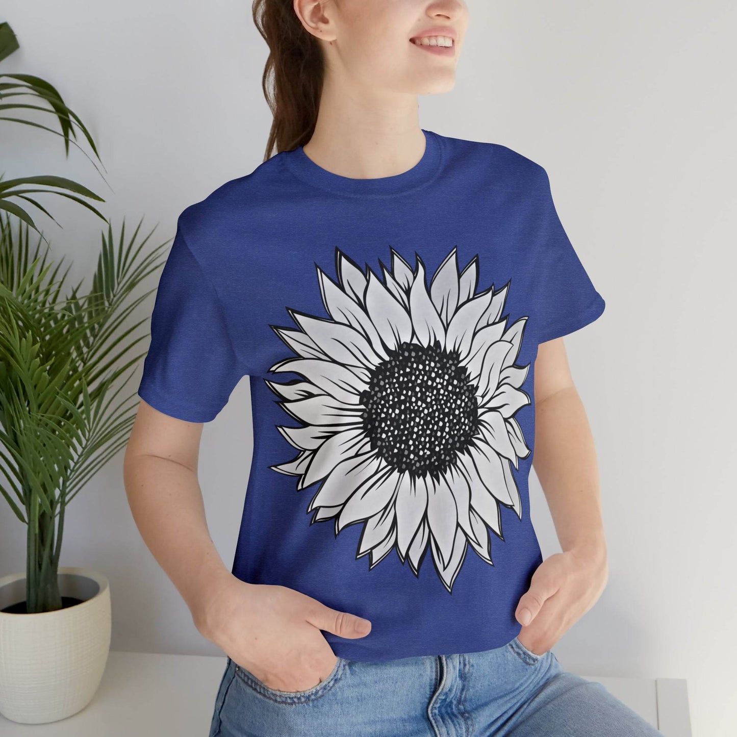 Sunflower Shirt, Floral Tee Shirt, Flower Shirt, Garden Shirt, Womens Fall Summer Shirt Sunshine Tee, Gift for Gardener, Nature love - Giftsmojo