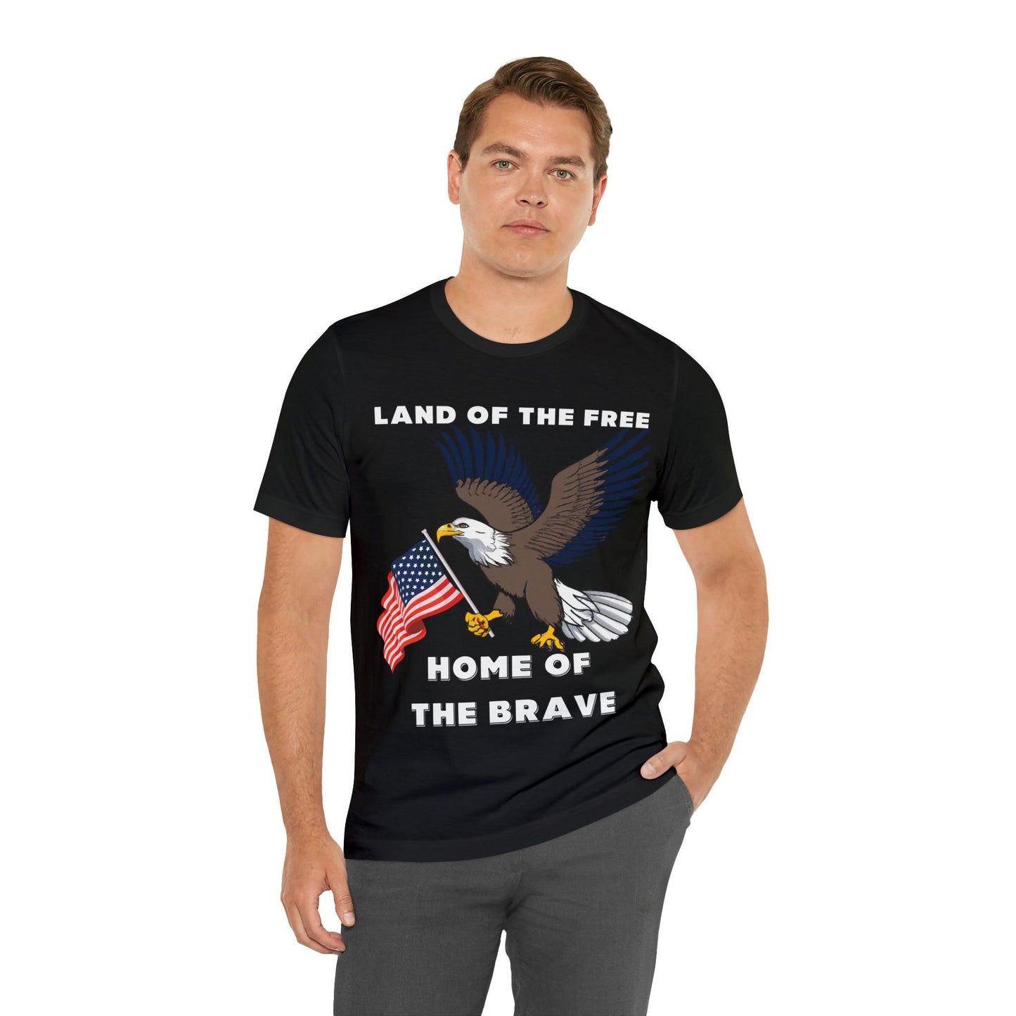 Celebrate Independence Day with Patriotic Shirts: Land of the free, Home of the Brave Shirt for Women and Men