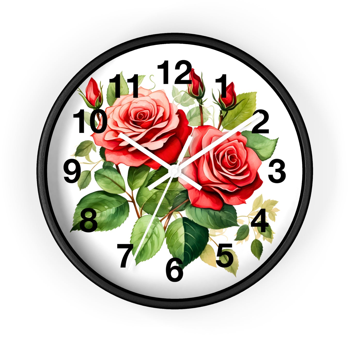 Wall Clock Floral Wall Clock Kids Room Home Decor New Home Gift House Warming Gift