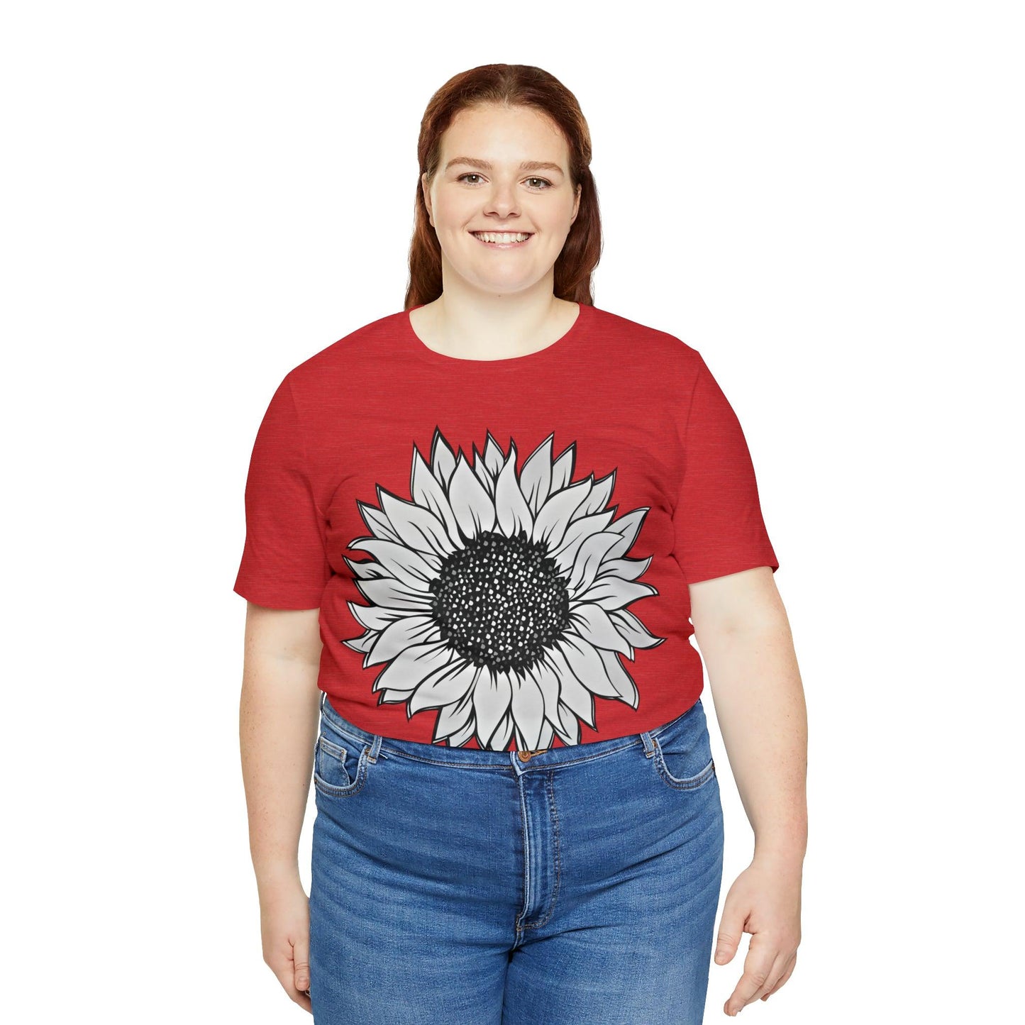Sunflower Shirt, Floral Tee Shirt, Flower Shirt, Garden Shirt, Womens Fall Summer Shirt Sunshine Tee, Gift for Gardener, Nature love