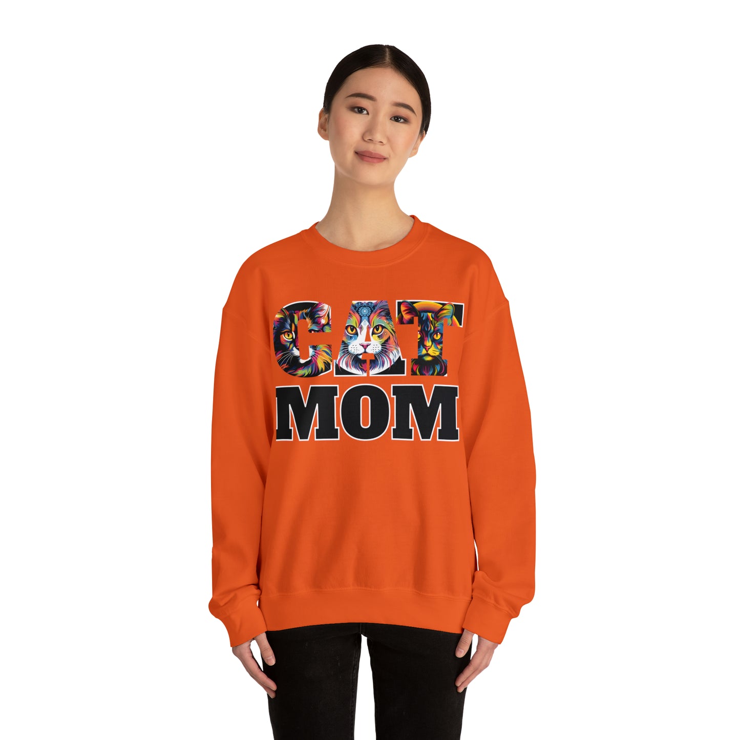 Cat Mom Sweatshirt Cat Sweatshirt Cat Crewneck Sweatshirt Cat Mom Gift Cat Lover Gift Cat Mama Shirt Cat Lover Sweater Animal Lover Gift