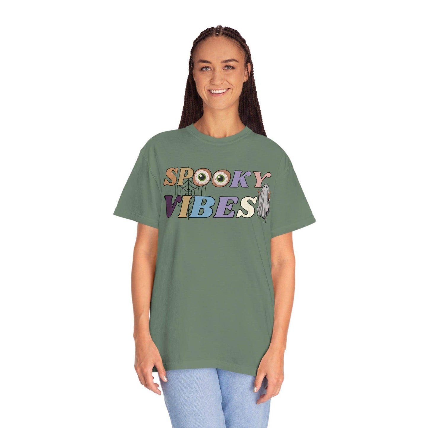 Cute Fall Shirt - Retro Halloween Tshirt, Spooky Vibes Shirt, Vintage Shirt Halloween Shirt - Giftsmojo