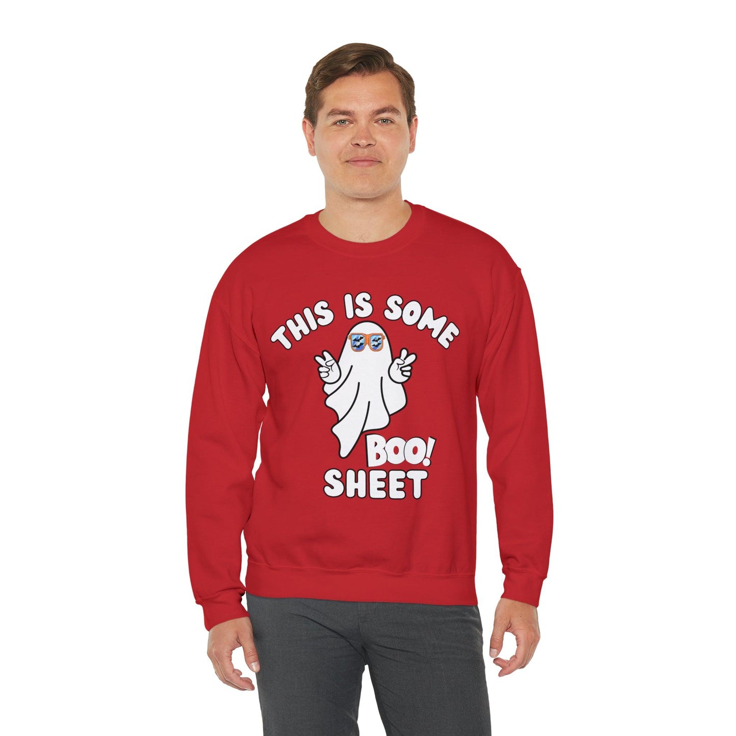 This Is Some Boo Sheet Ghost Sweatshirt Cute Ghost Sweatshirt Boo Ghost Sweatshirt Gift Shirt Funny Halloween Shirt Spooky Season Shirt
