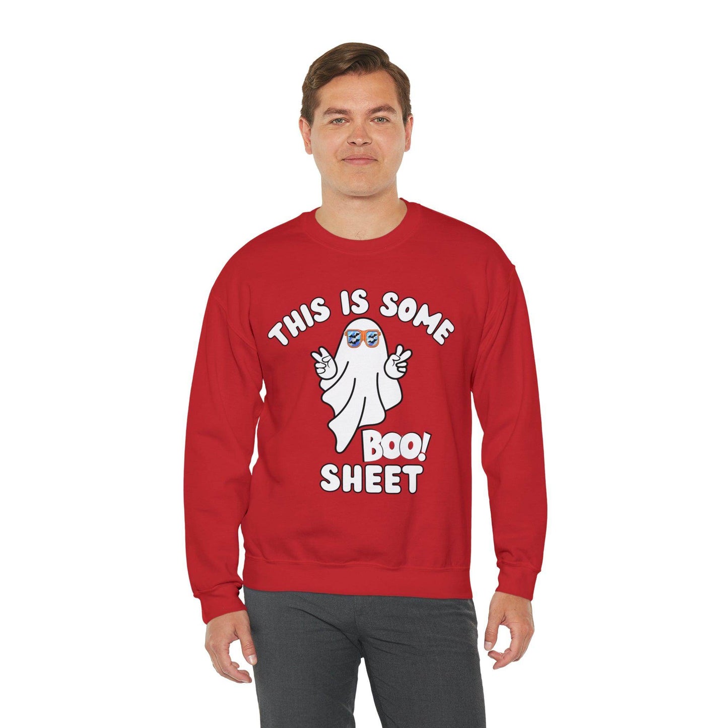 This Is Some Boo Sheet Ghost Sweatshirt Cute Ghost Sweatshirt Boo Ghost Sweatshirt Gift Shirt Funny Halloween Shirt Spooky Season Shirt - Giftsmojo