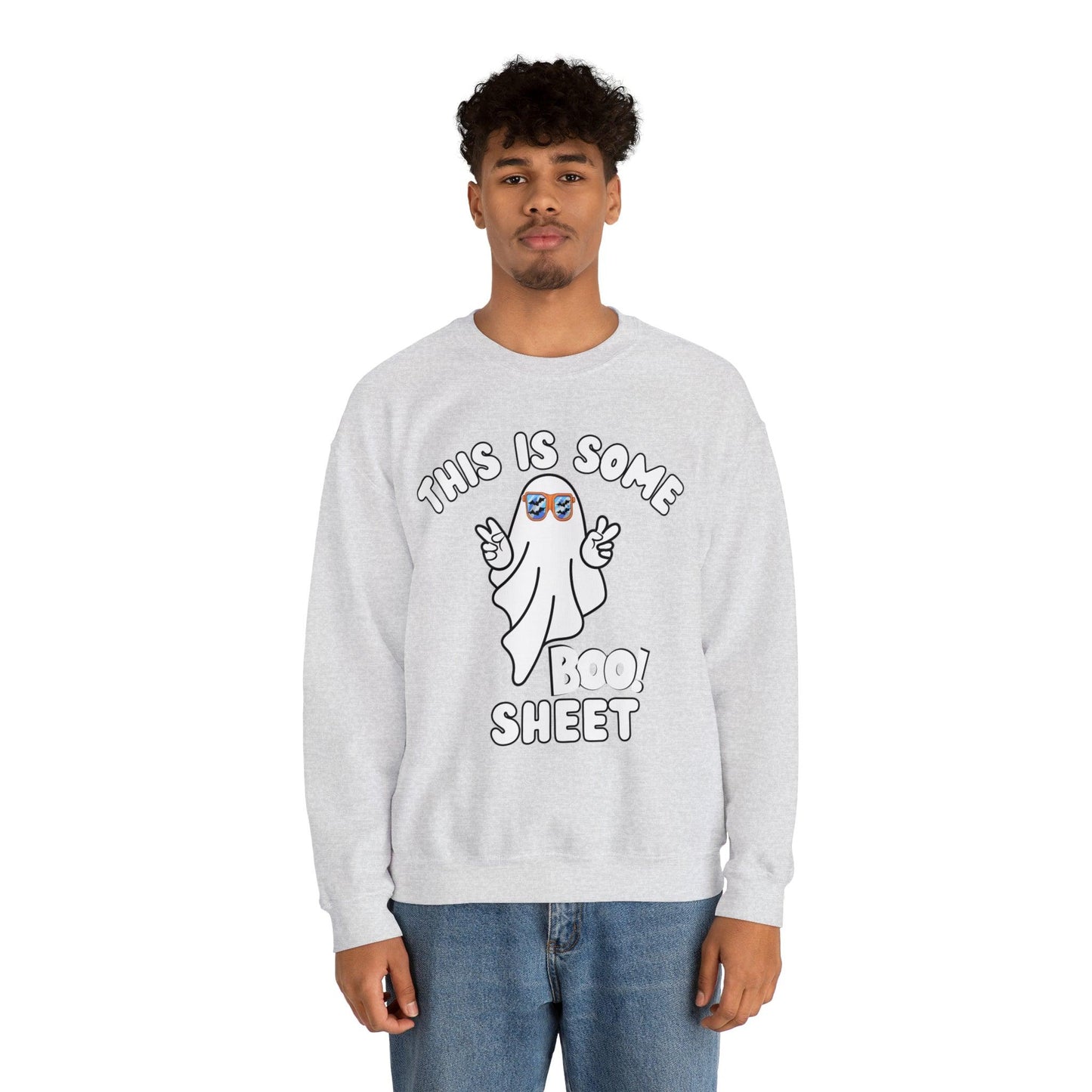 This Is Some Boo Sheet Ghost Sweatshirt Cute Ghost Sweatshirt Boo Ghost Sweatshirt Gift Shirt Funny Halloween Shirt Spooky Season Shirt