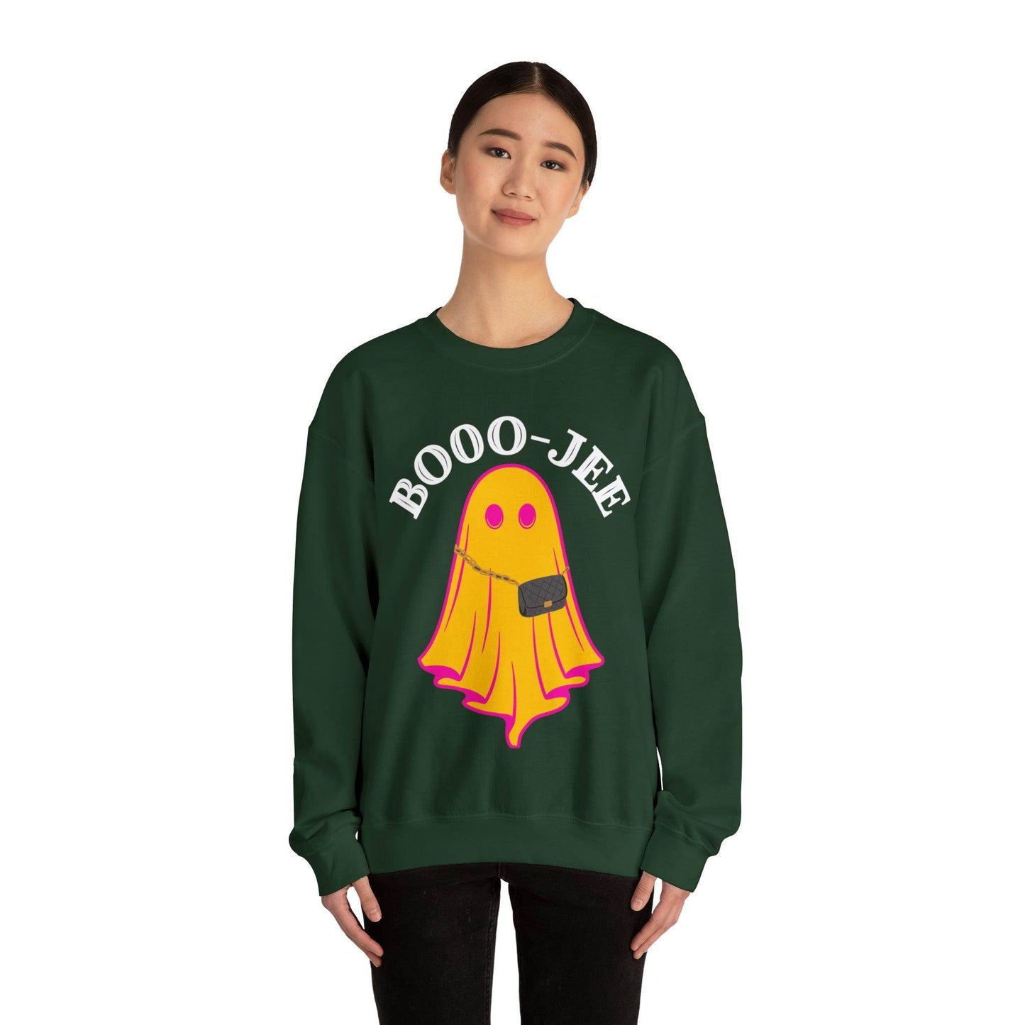 Booo-Jee Sweatshirt, Boo Halloween Sweatshirt, Spooky Ghost Sweatshirt, Boo Jee Shirt, Halloween Ghost Sweatshirt, Halloween Boo Shirt - Giftsmojo