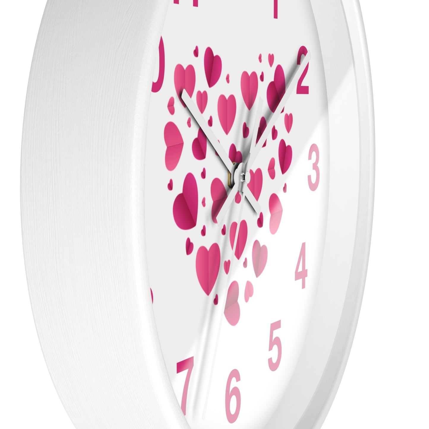 Hearts Wall Clock Love Clock, Romantic Home Decor Valentine's Day Gift Anniversary Gift