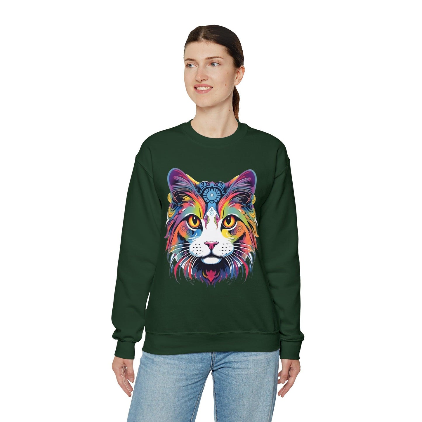 Vintage Cat Lover Sweater Animal Lover Gift Cat Mom Gift Cat Lover Gift Cat Mom Sweatshirt Retro Cat Sweatshirt Cat Crewneck Sweatshirt - Giftsmojo