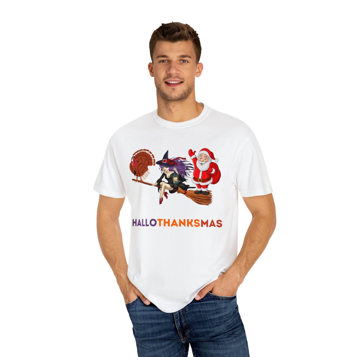 Happy HALLOTHANKSMAS Gift for Fall Halloween Thanksgiving Christmas Gift - Giftsmojo