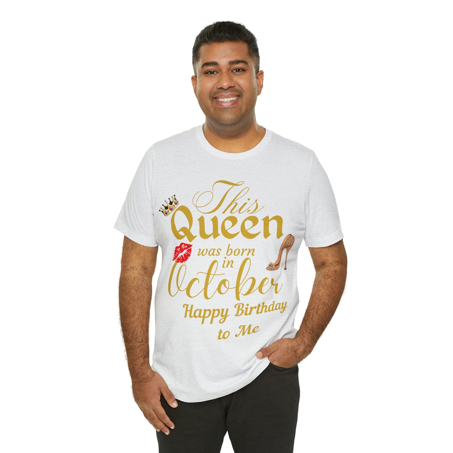 Birthday Queen Shirt, Gift for Birthday, This Queen was born in October Shirt, Funny Queen Shirt, Funny Birthday Shirt, Birthday Gift