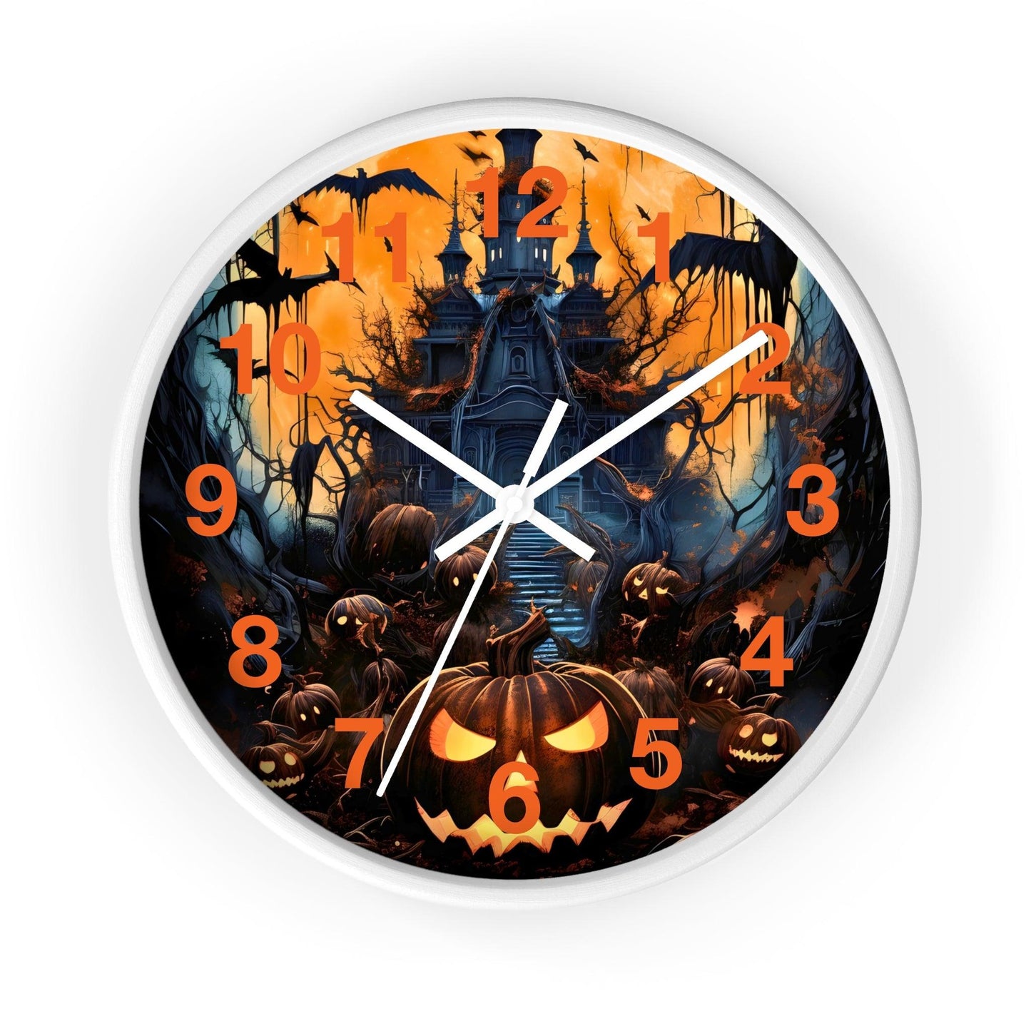 Halloween Ghost Wall Clock Halloween Wall Clocks Halloween Clock Fall Clock Halloween Decor