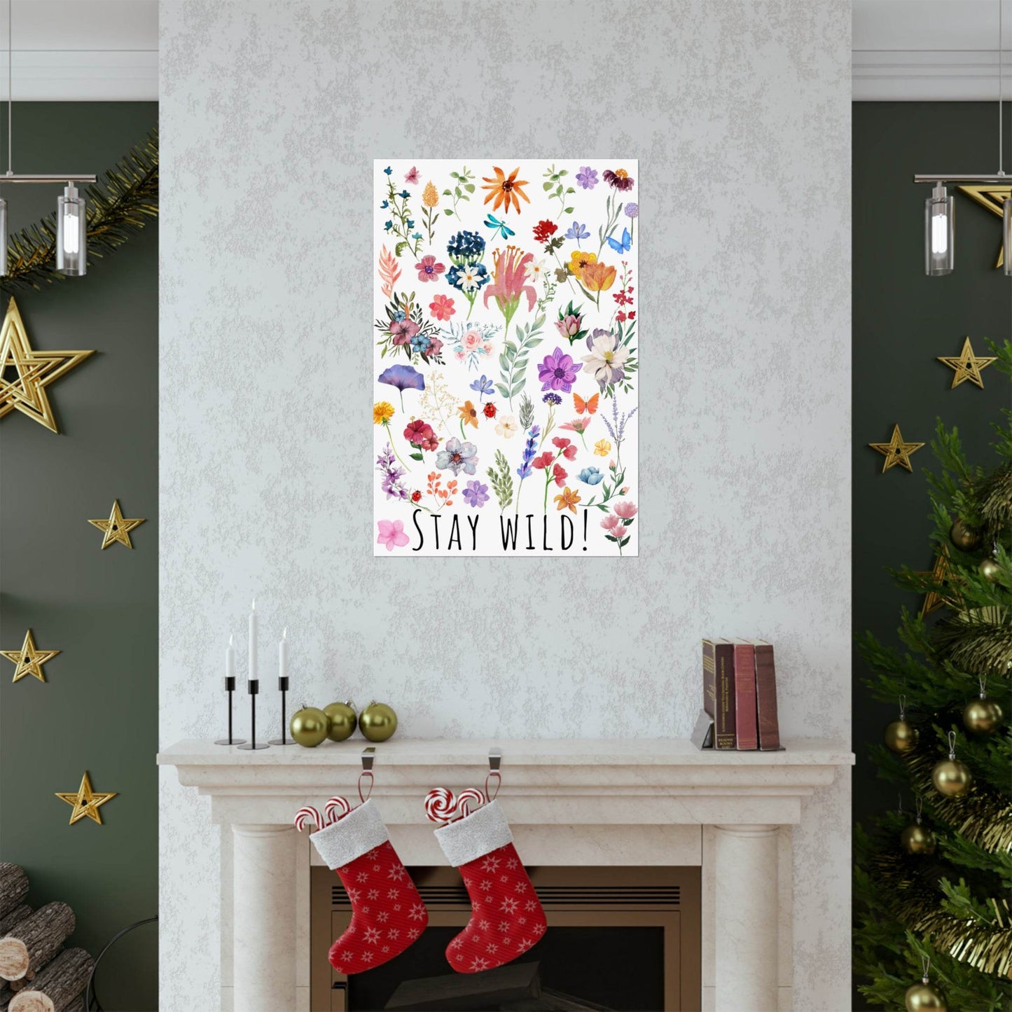 Wildflowers Watercolor Vertical Poster - Giftsmojo