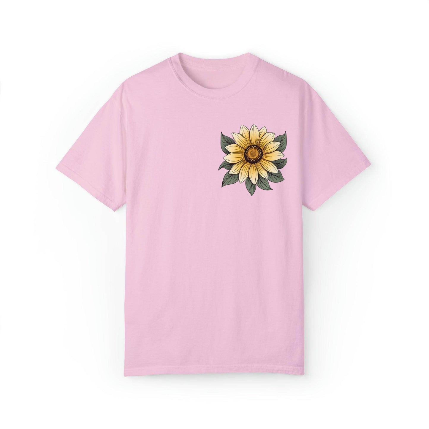 Sunflower Shirt Women Flower Shirt Aesthetic, Floral Graphic Tee Floral Shirt Flower T-shirt, Wild Flower Shirt Gift For Her Wildflower T-shirt - Giftsmojo