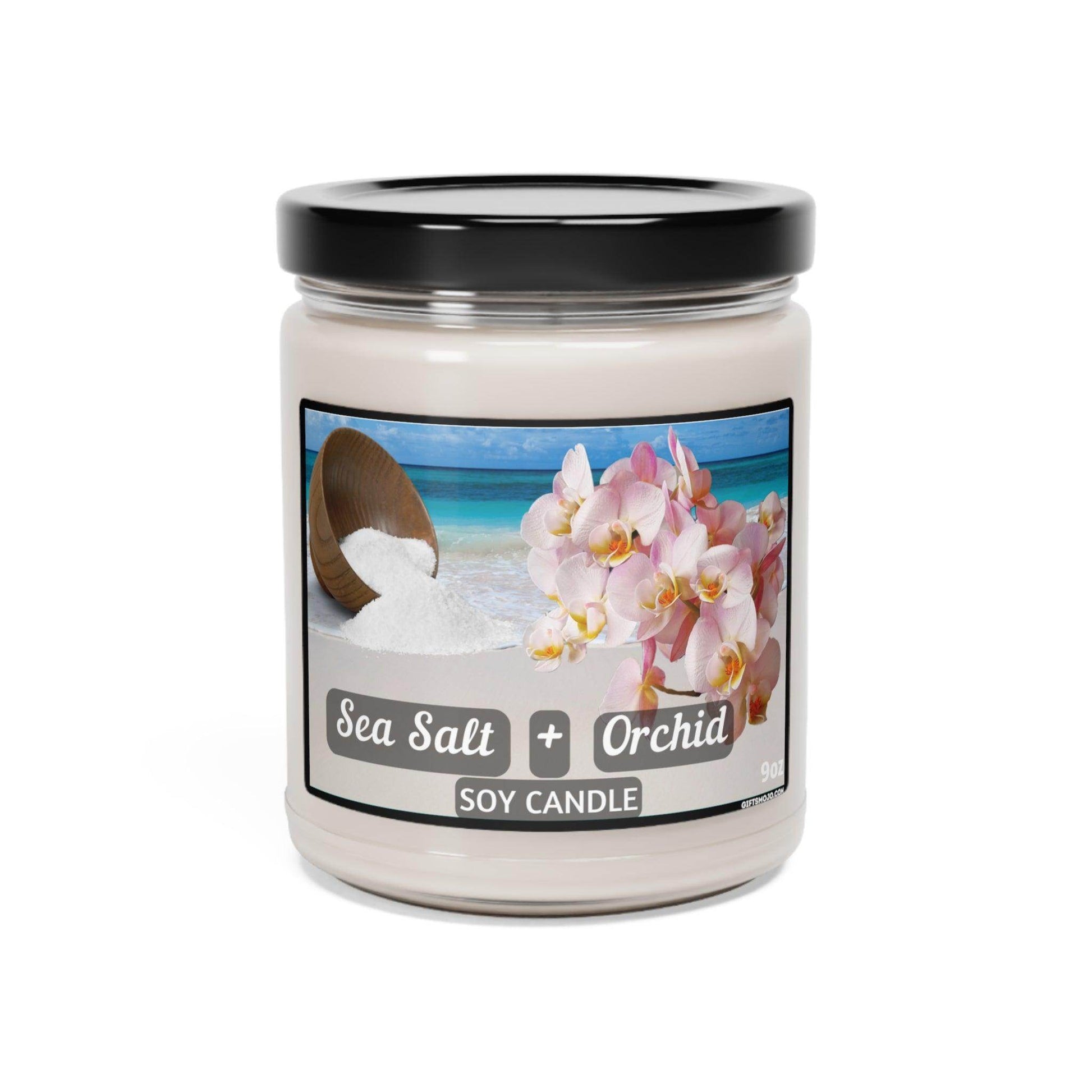 Scented Soy Candle, White Sage Lavender, Cinnamon Vanilla, Apple Harvest, Clean Cotton, Sea Salt Orchid, 9oz, - Giftsmojo