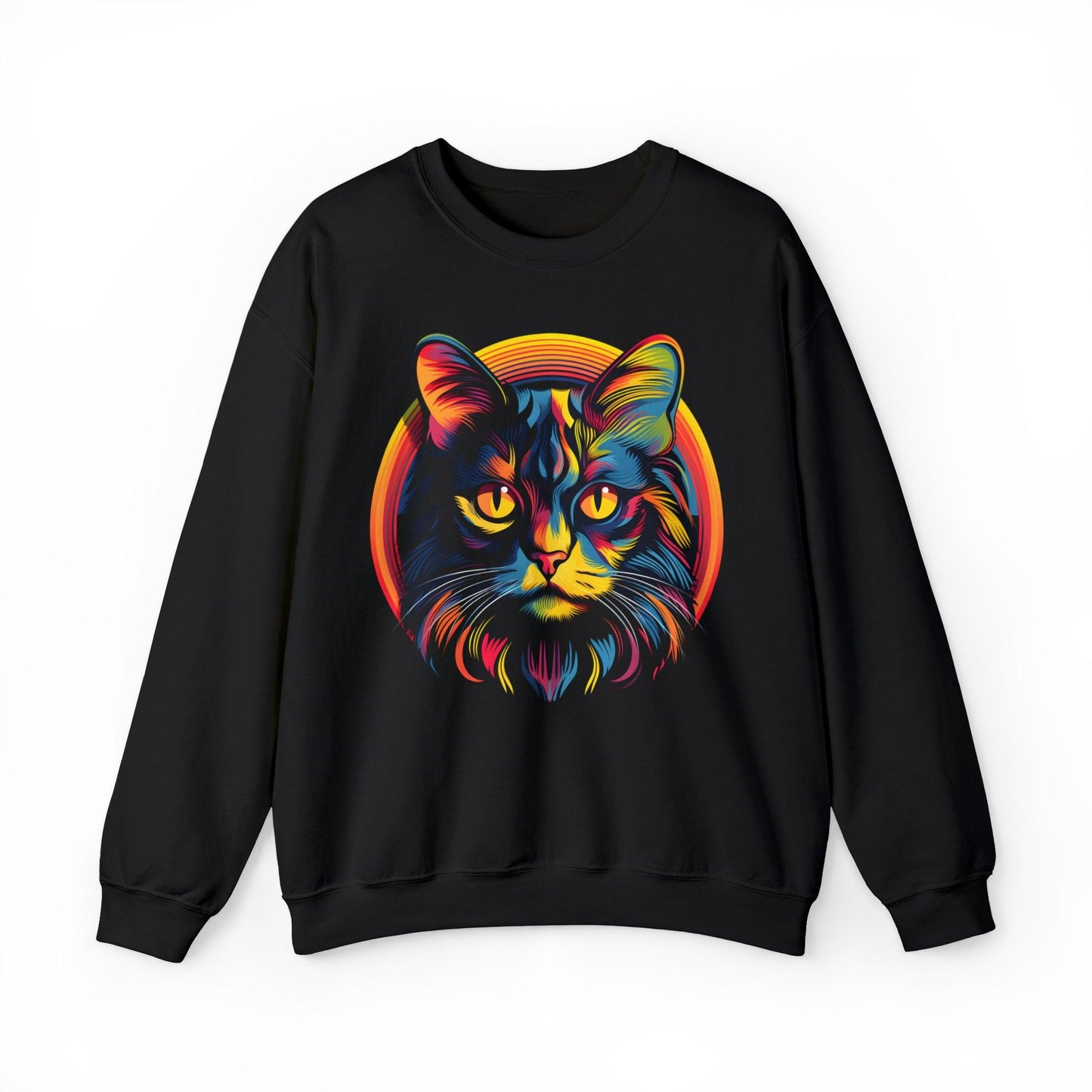 Vintage Cat Lover Sweater Retro Cat Sweatshirt Animal Lover Gift Cat Mom Gift Cat Lover Gift Cat Mom Sweatshirt Cat Crewneck Sweatshirt - Giftsmojo