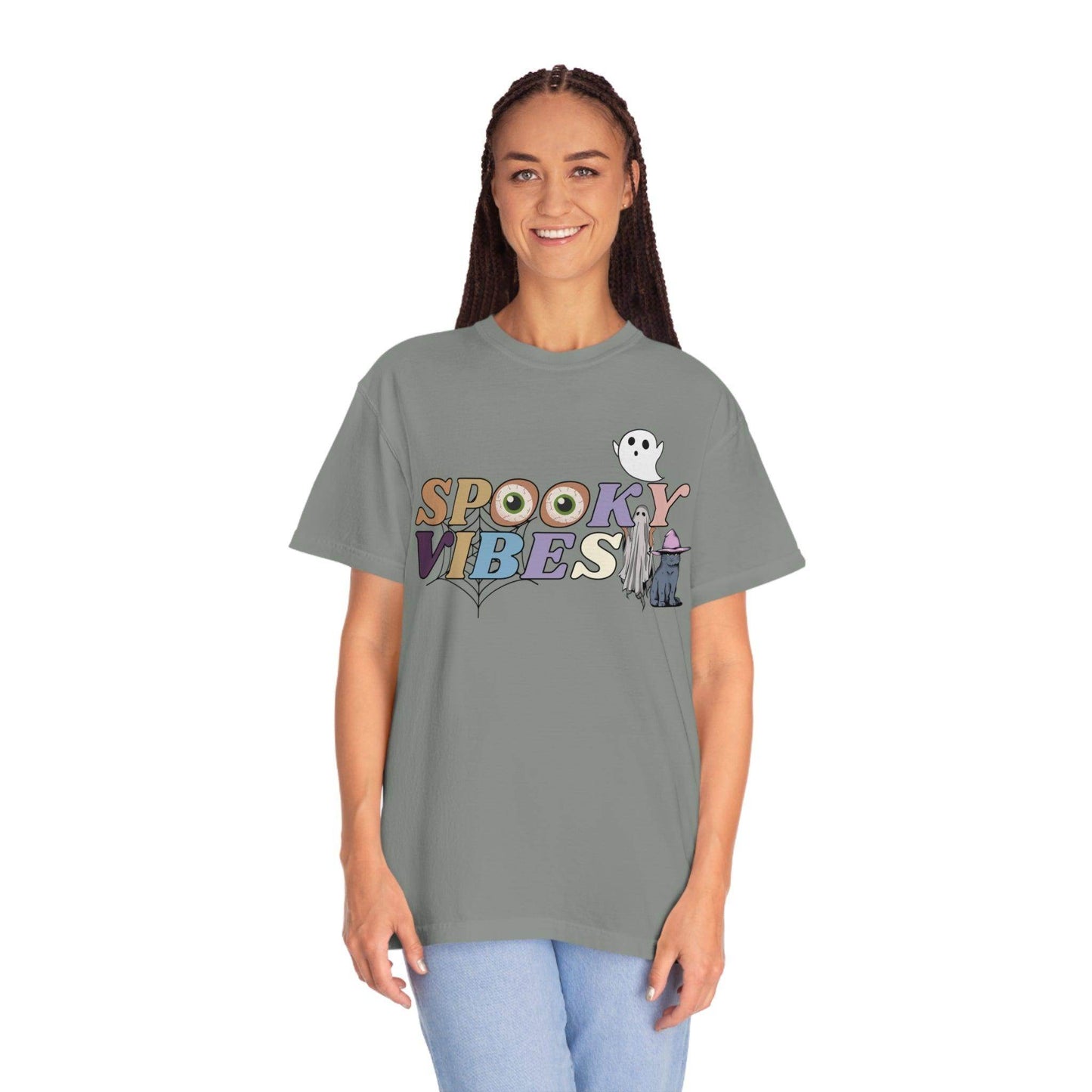Retro Halloween Tshirt, Spooky Vibes Shirt, Vintage Shirt Halloween Shirt - Giftsmojo