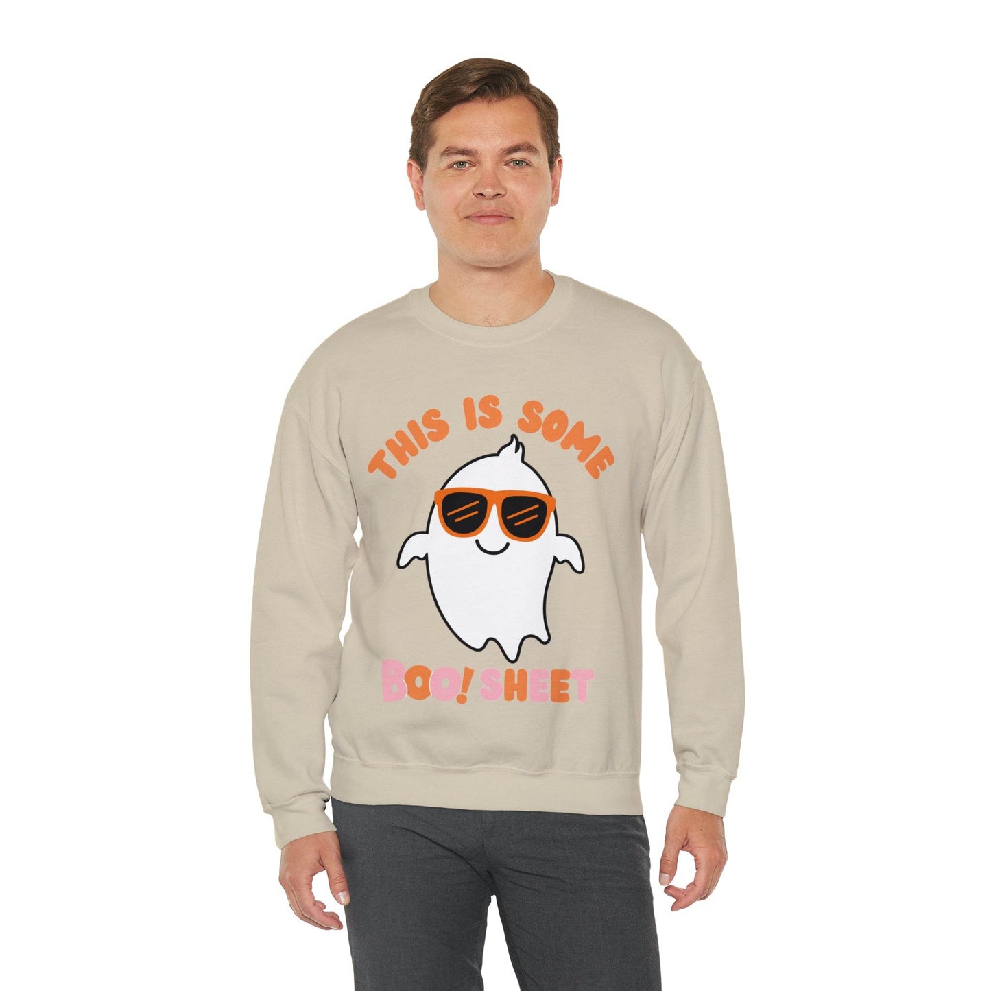 This Is Some Boo Sheet Ghost Sweatshirt Cute Ghost Sweatshirt Boo Ghost Sweatshirt Gift Shirt Funny Halloween Shirt Spooky Season Shirt - Giftsmojo